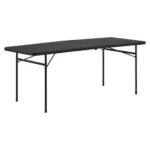 Mesa Plegale Estilo Madera Color Negro - Image 2