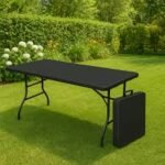 Mesa Plegale Estilo Madera Color Negro